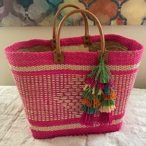 mar y sol Ibiza Large Woven Straw Tote